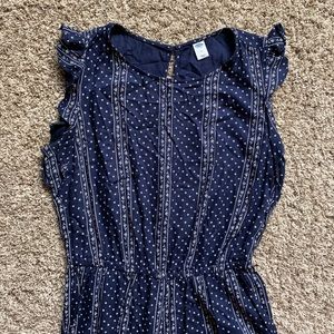 Old Navy navy floral jumpsuit